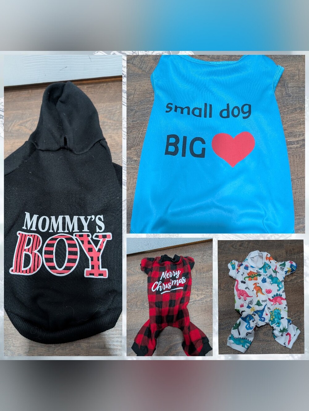 Small Dog Big Heart Blue Dog Tank Top